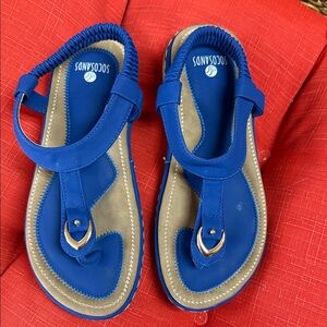 Socosands Blue Sandals Size 5 1/2.
